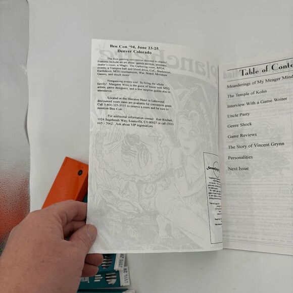 Planchette Number 1 March 1995 by Hell's Peak Publishing RARE Piece of Gaming - Picture 3 of 10